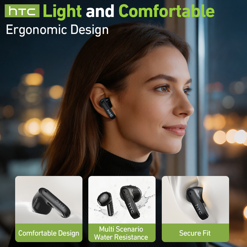 Headset TWS Gaming HTC NE94 de - Earphones ulasan dan harga