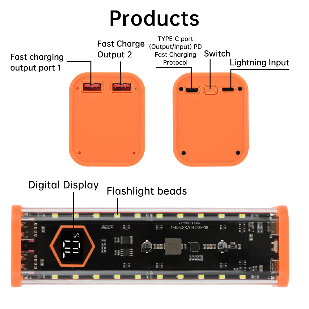 8*21700 Kotak Baterai, Pengisi - Power Banks ulasan dan harga